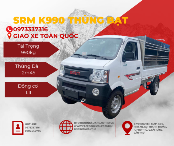 SRM K990 THÙNG MUI BẠT 990KG