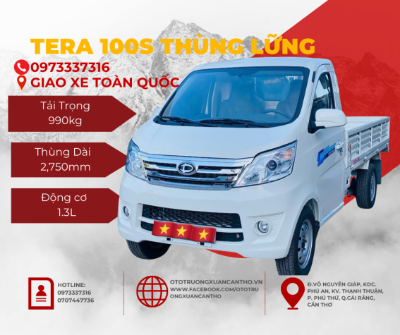 Xe  TERA 100s Thùng Lửng