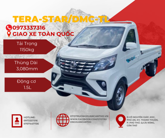 Xe Tera Star  thùng lửng