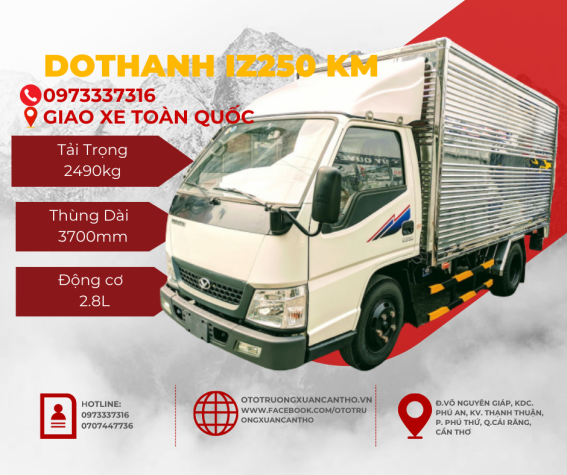 Xe Tải DOTHANH IZ250 Thùng Kín